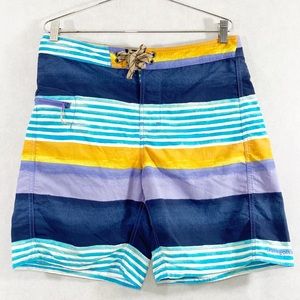 Patagonia Striped Board Shorts Size 32 - fit like 30.